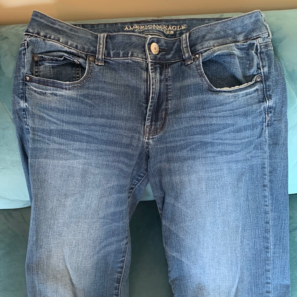 American Eagle Favorite Boyfriend Jeans, Size 12 X-Long